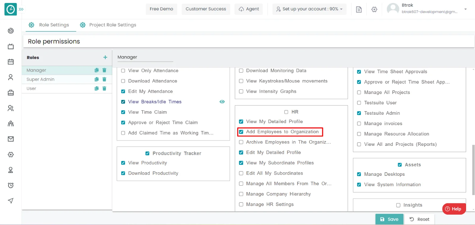 organization from HR