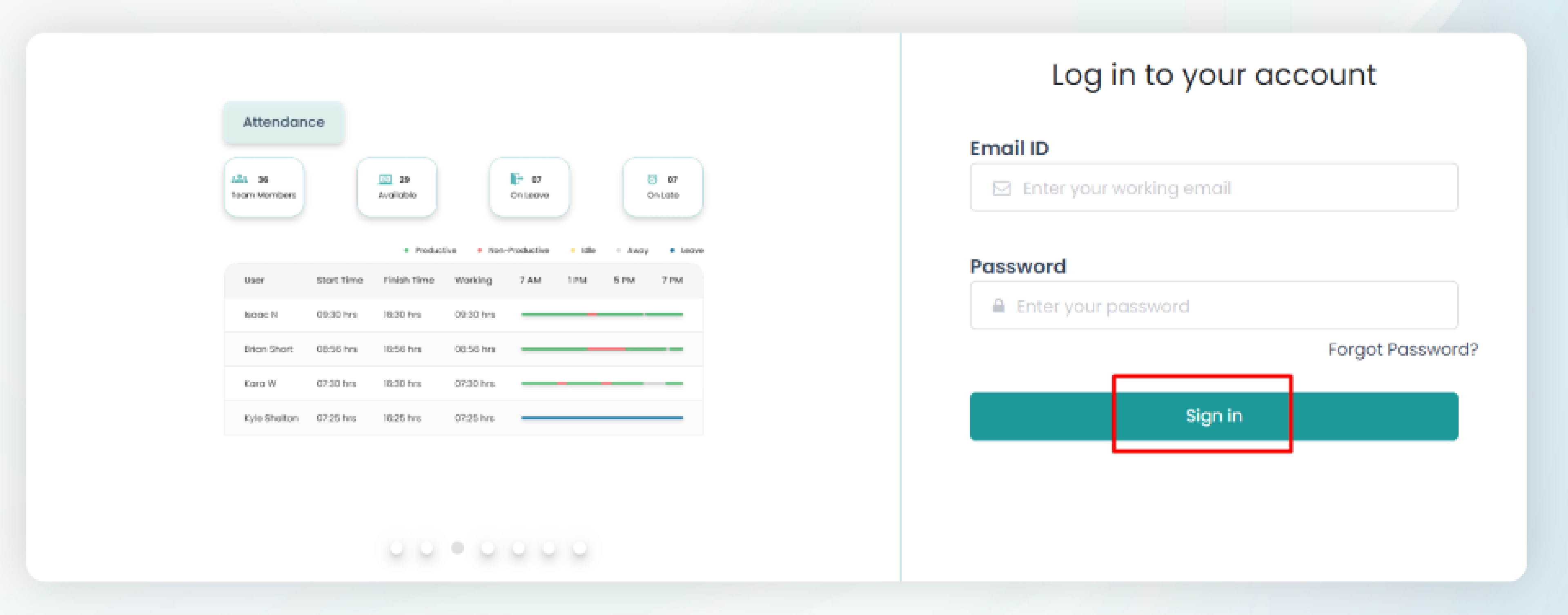 login timechamp